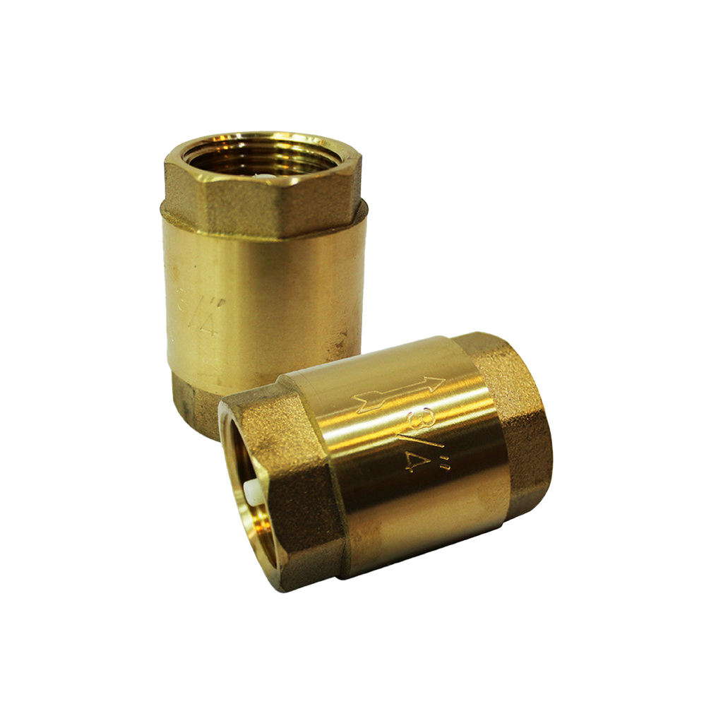 VALVULA CHECK DE BRONCE 3/4" RESORTE PLASTICO UNID S/M