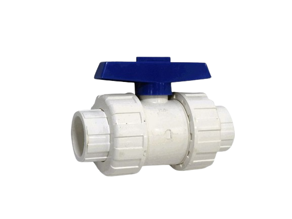 VALVULA DE BOLA PVC 1 1/2" DOBLE UNION UNV UNID AQUA PLUS