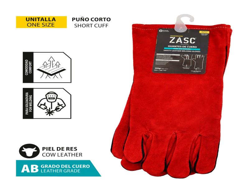 GUANTES PARA SOLDAR CUERO PAR UNID ZASC