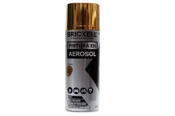 SPRAY PINTURA ORO BRILLANTE #319 450ML  UNID BRICKELL