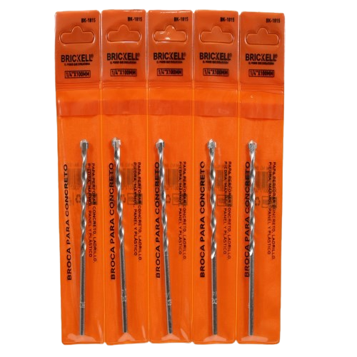 BROCAS PARA CONCRETO 1/4" UNID BRICKELL
