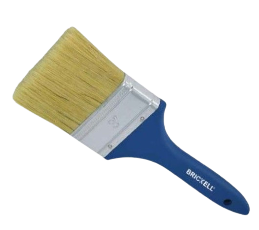 BROCHA 3" CERDAS BLANCA MANGO PLASTICO AZUL UNID BRICKELL