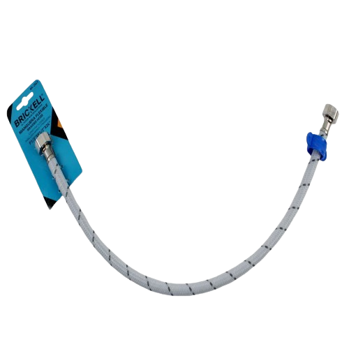 CANILLA FLEXIBLE ABASTO TEJIDA 1/2" X 1/2" 60CM UNID BRICKELL