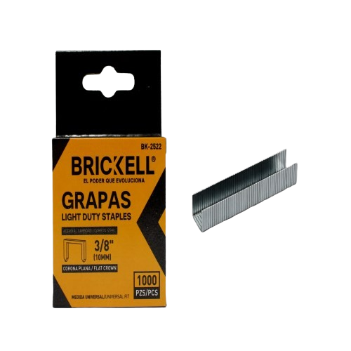 GRAPAS METALICAS 3/8" (10MM) 1000 PZAS UNID BRICKELL