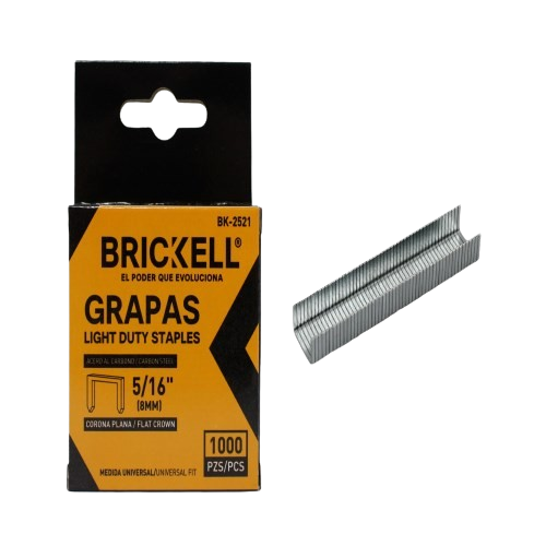 GRAPAS METALICAS 5/16" (8MM) 1000 PZAS UNID BRICKELL