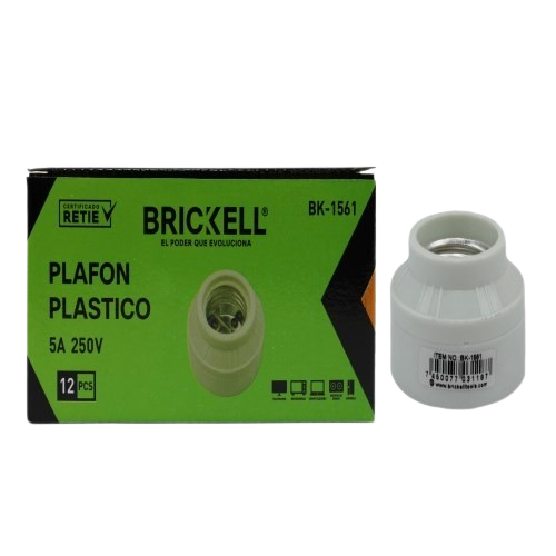 PLAFON PLASTICO PEQ BLANCO UNID BRICKELL