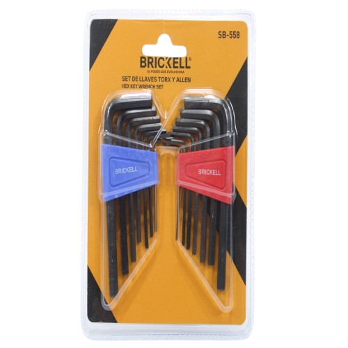 SET DE LLAVES ALLEN 14 PZAS 9CM UNID BRICKELL