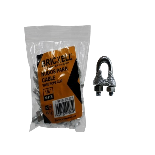 NUDOS PARA CABLES DE ACERO 1/4"  10PZAS UNID BRICKELL