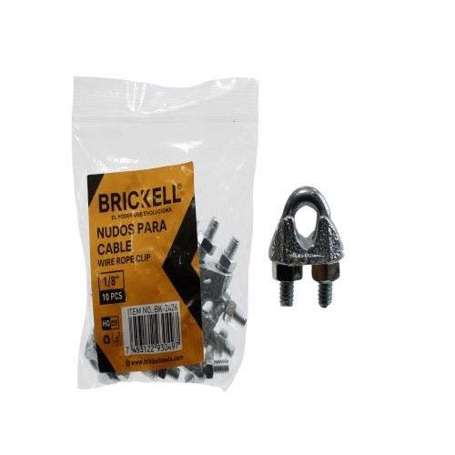 NUDOS PARA CABLES DE ACERO 1/8"  10PZAS UNID BRICKELL