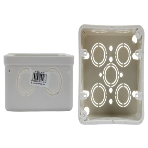 CAJA CUADRADA PVC 4"x4" UNID BRICKELL