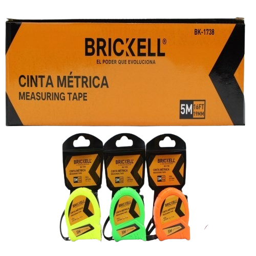 CINTA METRICA 5M X 19MM UNID BRICKELL