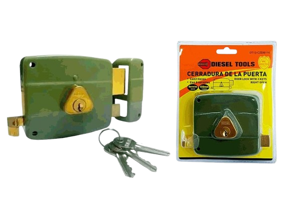 CERRADURA CILINDRO FIJO 10CM DERECHA UNID DIESEL TOOLS