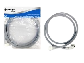 MANGUERA P/ LAVADORA 1.5M PVC 3/4" UNID S/M