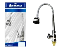 LLAVE PARA FREGADERO INDV. FLEXIBLE 1/2" UNID GRIMAX