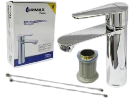 LLAVE PARA LAVAMANOS CROMADA  MONOMANDO UNID GRIMAX