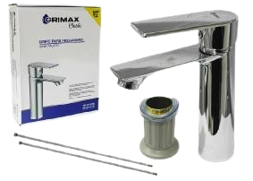 LLAVE PARA LAVAMANOS CROMADA  MONOMANDO UND GRIMAX