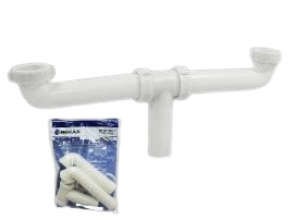 SIFON PLASTICO PVC DOBLE 1 1/2" BLANCO UNID GRIMAX