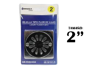 DESAGUE PARA PISO 2" 10*10CM DE LUJO UNID GRIMAX