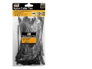 TIRRAP ZUNCHO NEGRO 8x200MM 100 PZAS UNID MAXI TOOLS