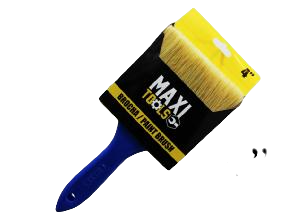 BROCHA CERDA NATURALES 4" MANGO AZUL UNID MAXI TOOLS