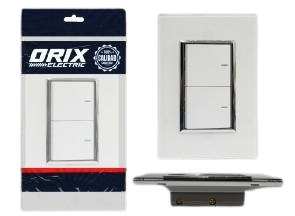 INTERRUPTOR DOBLE BLANCO DE LUJO UNID ORIX