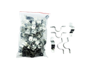 ABRAZADERA TIPO OMEGA 1" DOS PATAS 50 PZAS UNID DIESEL TOOLS
