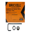 GANCHO DE TECHO TIPO L - 2"X1" CORTO CAJA 100 PIEZAS UNID BRICKELL