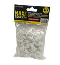 GRAPA PARA CABLE CIRCULAR 10MM 100 PZAS UNID MAXI TOOLS