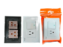INTERRUPTOR + TOMACORRIENTE 15A BLANCO UNID V-TEG