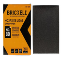 PAPEL DE LIJA  80 GRANO 50PZAS UNID BRICKELL