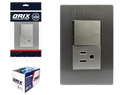 INTERRUPTOR APAGADOR + TOMA GRIS UNID ORIX