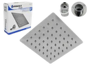 REGADERA DUCHA CUADRADA 6" PLASTICO CROMADO UNID GRIMAX