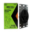 ENCHUFE HEMBRA CONECTOR TRIFASICO 125-220V 50AMP C/PLACA UNID BRICKELL