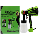PISTOLA ELECTRICA PARA PINTAR 450W 650/ML/MIN TANQUE 1 LITRO UNID BRICKELL