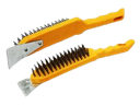 CEPILLO DE ALAMBRE CON ESPATULA 4"X29 PLASTICO UNID MAXI TOOLS