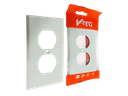 TAPA PARA TOMA CORRIENTE TIPO 270 BLANCO UNID V-TEG
