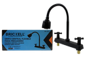 LLAVE DE FREGADERO CENTRAL FLEXIBLE 8" M/T CRUZ NEGRO UNID BRICKELL