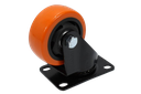 RUEDA GIRATORIA 3" POLIURETANO SIN FRENO NARANJA UNID BRICKELL