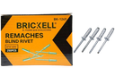 REMACHE DE ALUMINIO 3/16*3/4" 250 PZAS UNID BRICKELL