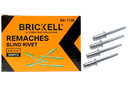 REMACHE DE ALUMINIO 3/16*1/2" 500PZAS UNID BRICKELL