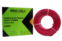 CABLE ELECTRICO THHN 6AWG 100% COBRE ROJO 100 METROS UNID BRICKELL