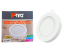 LAMPARA LED PANEL REDONDO SUPERFICIAL 12W 31X31CM UNID V-TEG