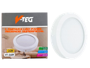 LAMPARA LED PANEL REDONDO SUPERFICIAL 24W 29X29CM UNID V-TEG