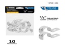 ABRAZADERAS DE ACERO AL CARBONO TIPO UÑA  1/2"(13MM) 10 PZAS UNID TRIC