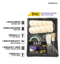 SET DE 7 PIEZAS PARA PINTAR 2 RODILLOS UNID ZASC