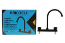 LLAVE DE FREGADERO CENTRAL 8" CURVO NEGRO UNID BRICKELL