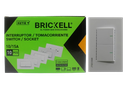 INTERRUPTOR APAGADOR DOBLE 10A 110/250V UNID BRICKELL