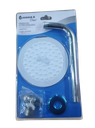REGADERA DUCHA REDONDA 8" + TUBO 36CM UNID GRIMAX