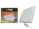 PANEL LED CUADRADO 18W 12CM SUPERFICIAL BORDE INFINITO UNID V-TEG