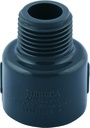ADAPTADOR MACHO PVC AGUA FRIA 3/4" X 1/2" MRXC GRIS UNID TUBRICA